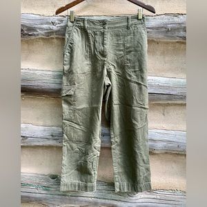 Talbots Linen Blend Supersoft Cargo Pants